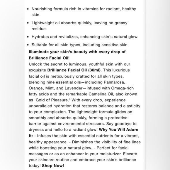 NIB Emma Hardie Brilliance Facial Oil overnight Treatment - Picture 6 of 10